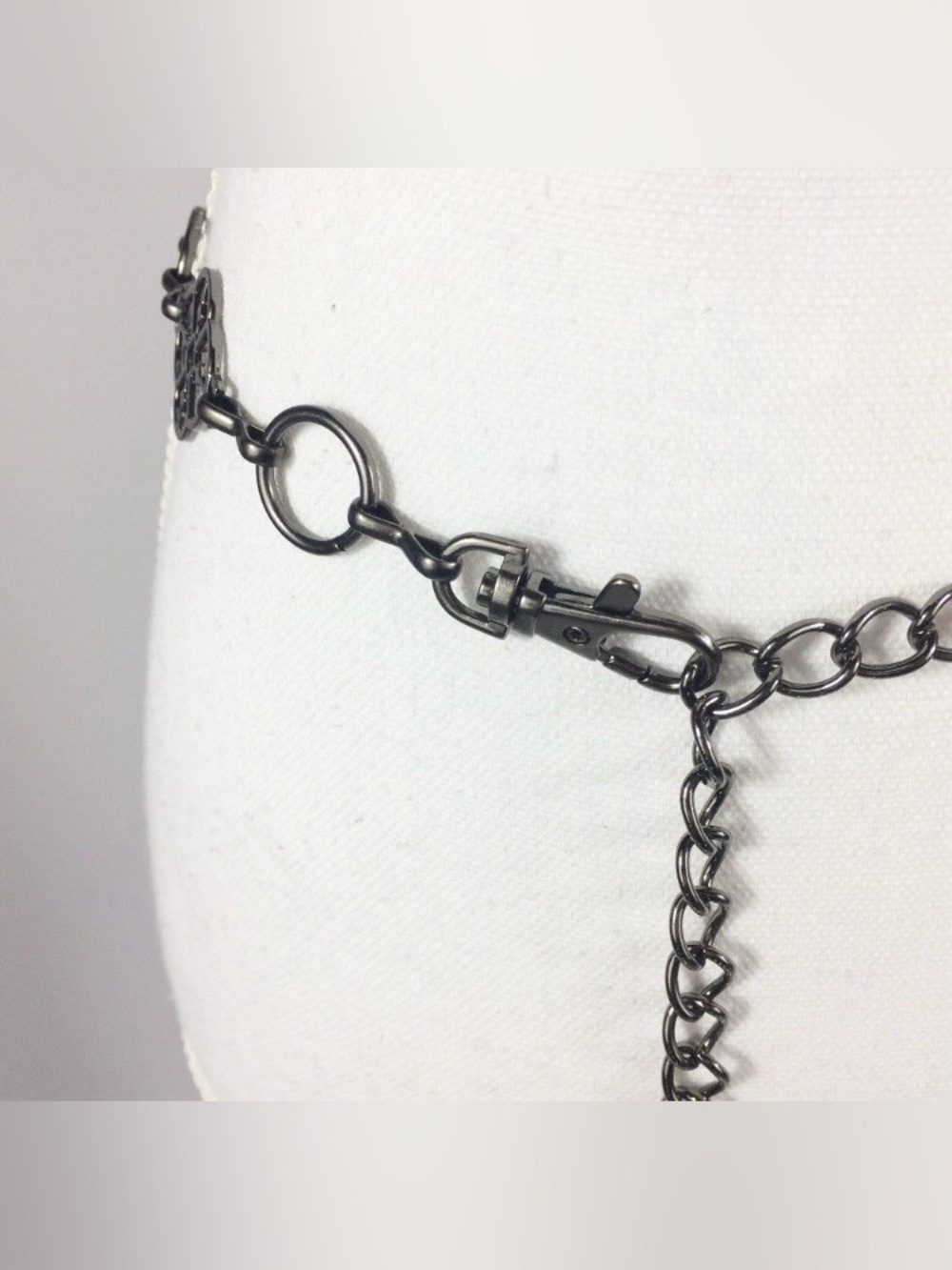 Shell Abalone Chain Link Adjustable Belt, O/S - Picture 5 of 6